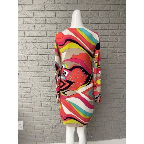 Trina Turk Multi Color Sheath Cocktail Dress Size 0 - Picture 3 of 10